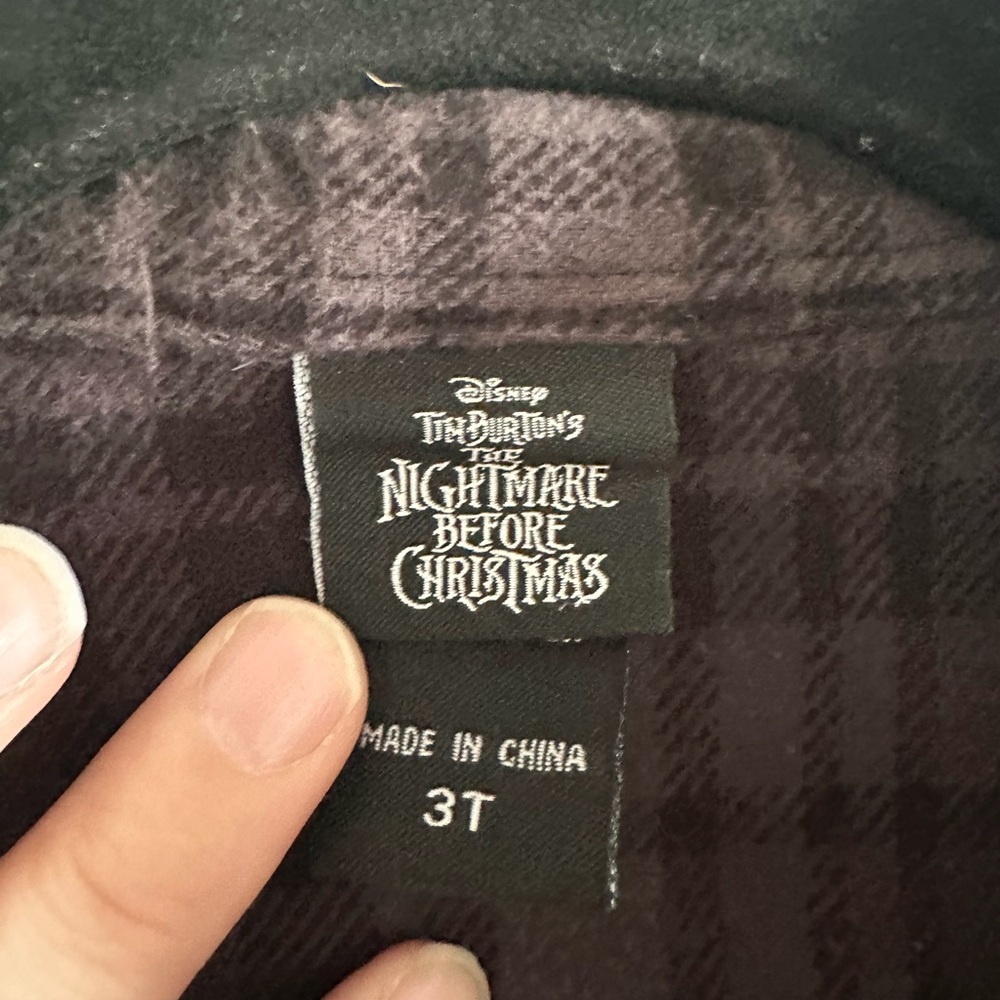 Disney The Nightmare Before Christmas Zero Tarot Card Toddler Flannel size 3T - Picture 6 of 8